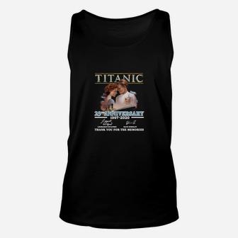 Titanic Film-Jubiläum Unisex TankTop, Klassisches Motiv, Schwarzes Tee - Seseable