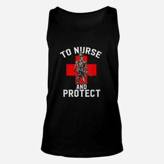To Nurse And Protect Nurse Life Gift For Nhs Retro Vintage Unisex Tank Top - Seseable