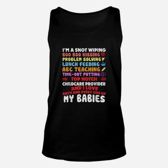 Top Notch Daycare Teacher I Love Each Every One Of My Babies Unisex Tank Top - Seseable