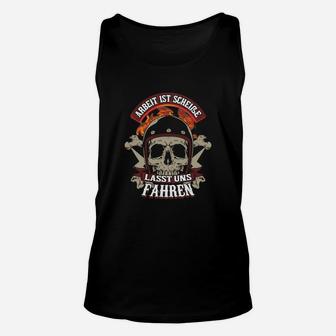 Totenkopf Biker Unisex TankTop Schwarz, Werkzeuge Spruch Design - Seseable