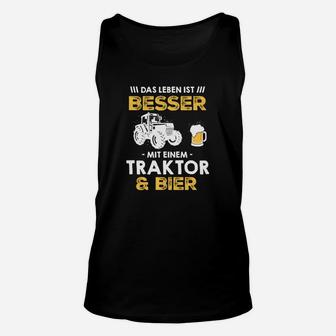 Traktor & Bier Motiv Unisex TankTop – Ideal für Landwirte, Bierfans - Seseable