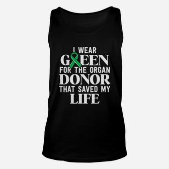 Transplant Survivor Gifts Organ Donor Saved My Life Unisex Tank Top - Seseable