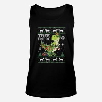Tree Rex T-rex Christmas Shirt, Hoodie, Sweater, Longsleeve T-shirt Unisex Tank Top - Seseable