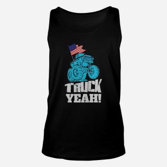 Truck Yeah - Monster Truck T-shirt For Toddlers, Kids, Boys Unisex Tank Top - Seseable