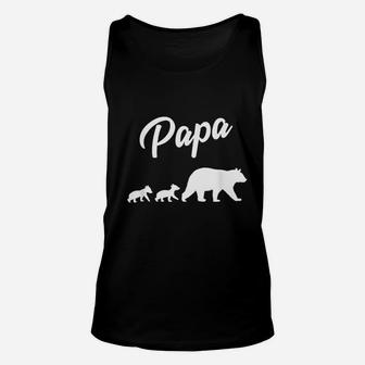 Twin Dad Papa Bear, dad birthday gifts Unisex Tank Top - Seseable