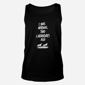 Two Labradors Ago Black Yellow Chocolate Lab Gift Unisex Tank Top - Seseable