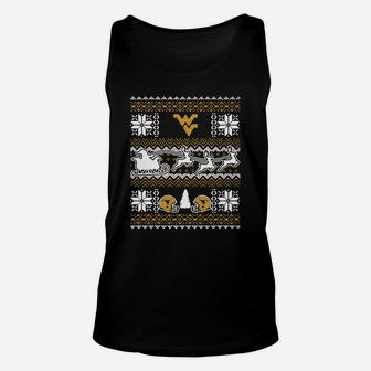 Ugly Christmas Sweater West Virginia Unisex Tank Top - Seseable