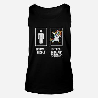 Unicorn Physical Therapist Assistant Gift Unisex Tank Top - Seseable