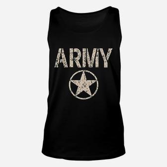 Us Army Star With Flag Unisex Tank Top - Seseable