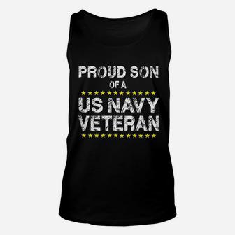 Us Navy Veteran Proud Son Of Navy Vet Unisex Tank Top - Seseable