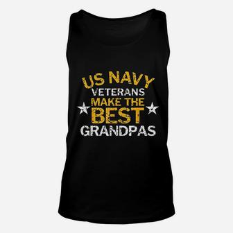 Us Navy Veterans Make The Best Grandpas Faded Grunge Unisex Tank Top - Seseable