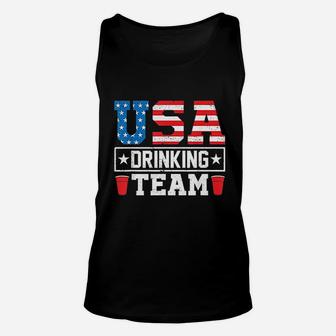 Usa Drinking Team Funny Drinking Beer Lover Gift Unisex Tank Top - Seseable