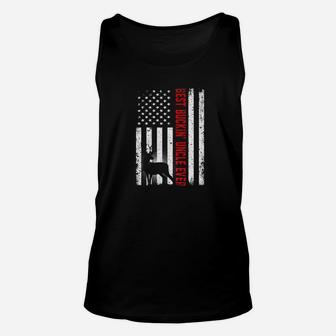 Usa Flag Best Buckin Uncle Ever Deer Hunting Fathers Gift Unisex Tank Top - Seseable