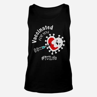 Vaccinated For You Patient Care Technician Unisex Tank Top - Seseable