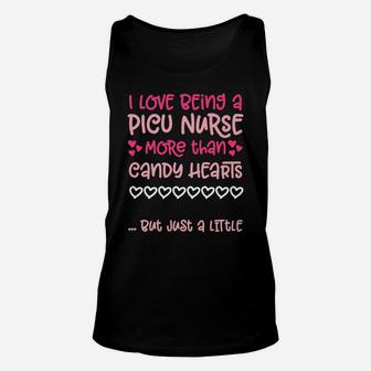Valentines Day Nurse Picu Candy Hearts Pediatric Unisex Tank Top - Seseable