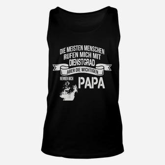 Vatertag Unisex TankTop Wichtiger Titel Papa, Lustig mit Motorrad-Design - Seseable