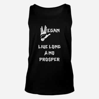 Vegan-live Long And Prosper Unisex Tank Top - Seseable