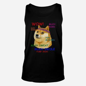 Very Fitness Dog Wow Unisex Tank Top - Seseable