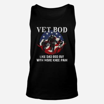 Veteran Dad Vet Bod Like Dad Bod But With More Knee Pain Unisex Tank Top - Seseable