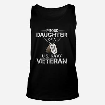 Veteran Daughter Us Navy Proud Unisex Tank Top - Seseable