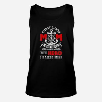 Veteran Quotes Coast Guard Mom Mothers Day Gift Unisex Tank Top - Seseable