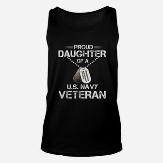 Veterans Daughter Us Navy Proud Unisex Tank Top - Seseable