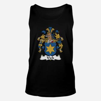 Vick Family Crest German Family Crests Unisex Tank Top | Seseable CA