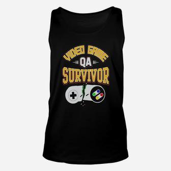 Video Game Qa Tester Survivor Funny Tshirt Unisex Tank Top - Seseable