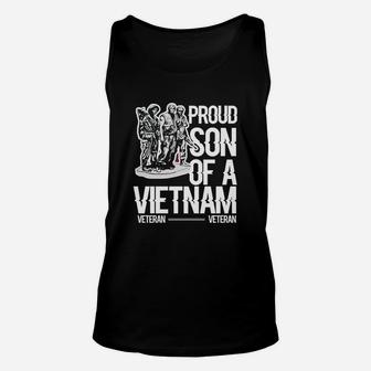 Vietnam Veteran Proud Son Of A Vietnam Veteran Unisex Tank Top - Seseable