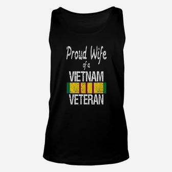 Vietnam Veteran Proud Wife Of A Vietnam Veteran Unisex Tank Top - Seseable