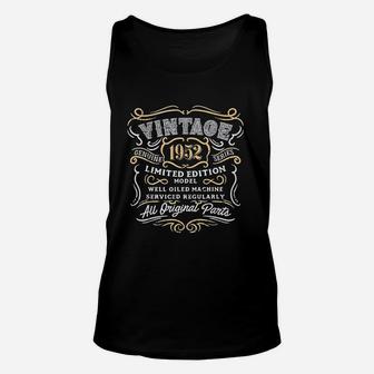 Vintage 1952 Funny Retro Birthday Gift For Dad Unisex Tank Top - Seseable