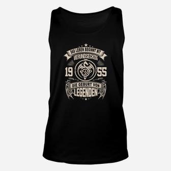 Vintage 1955 Geburt von Legenden Unisex TankTop, Retro Design - Seseable