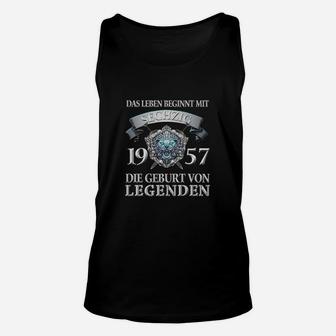 Vintage 1957 Geburtstags-Unisex TankTop, Legendärer 65. Spruch - Seseable