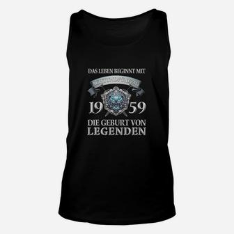 Vintage 1959 Geburt von Legenden Unisex TankTop zum Geburtstag - Seseable