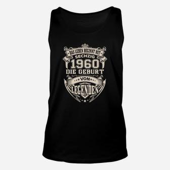 Vintage 1960 Geburt von Legenden Unisex TankTop, Retro Look für Herren - Seseable