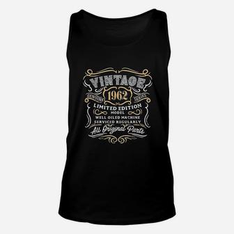 Vintage 1962 Funny Retro 59th Birthday Gift For Dad Unisex Tank Top - Seseable