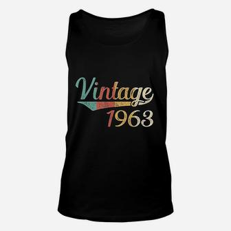 Vintage 1963 Made In 1963 Birthday Unisex Tank Top - Seseable