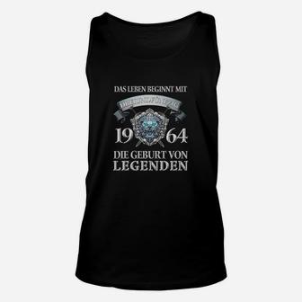 Vintage 1964 Geburtsjahr Legenden Unisex TankTop, Retro Motiv Tee - Seseable