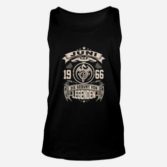 Vintage 1966 Geburt von Legenden Unisex TankTop, Juni Edition Unikat - Seseable