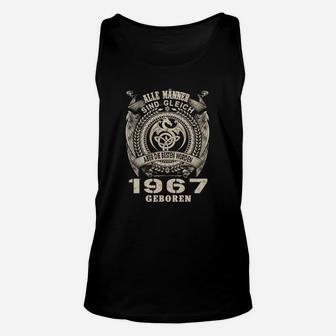 Vintage 1967 Motiv Unisex TankTop für Herren, Schwarzes Retro Geburtstags-Unisex TankTop - Seseable