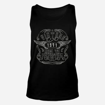 Vintage 1971 Aged To Perfection Vintage Metal Motorcycle Unisex Tank Top - Seseable