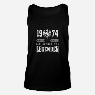 Vintage 1974 Geburt von Legenden Unisex TankTop, Retro Geburtstags-Unisex TankTop - Seseable