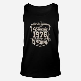 Vintage 1976 Geburt von Legenden Unisex TankTop, Retro Design Tee - Seseable