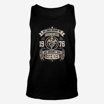 Vintage 1976 Legenden Geburtstag Unisex TankTop, Retro Look - Seseable