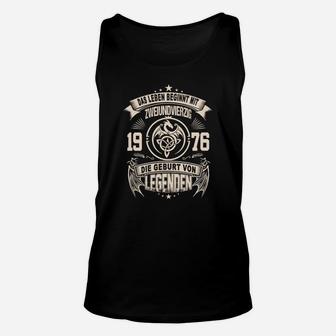 Vintage 1976 Legenden Unisex TankTop, Retro Geburtsjahr Design - Seseable