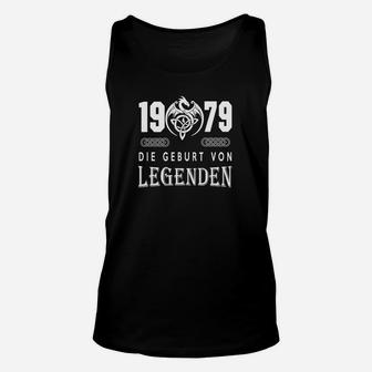 Vintage 1979 Geburt von Legenden Unisex TankTop, Retro Look – Schwarz - Seseable