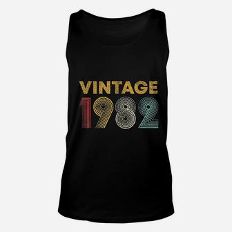 Vintage 1982 40th Birthday Gift Men Women 40 Years Old Unisex Tank Top - Seseable