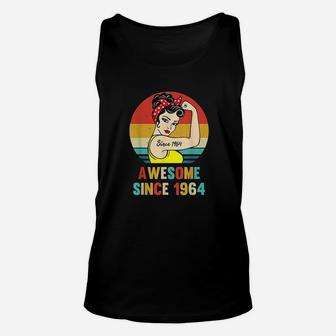 Vintage 58th Birthday 1964 Women Gift For 58 Year Old Unisex Tank Top - Seseable