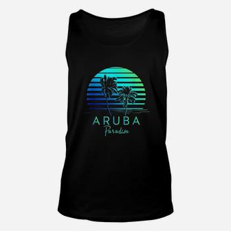 Vintage Aruba Beach Tropical Vibes Vacation Souvenir Unisex Tank Top