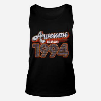 Vintage Awesome Since 1994 28th Birthday Gift 28 Years Old Unisex Tank Top - Seseable